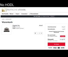 Snapback Cap: DEM - Deutsche eMark