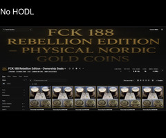 FCK 188 Rebellion Edition – Physical Nordic Gold Coins