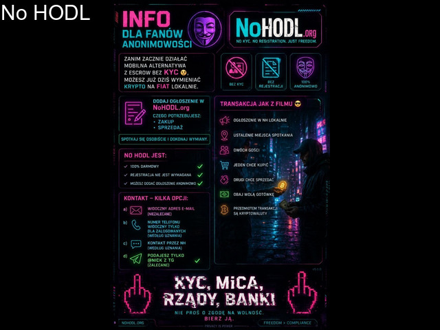 Nowa Kategoria w NH, Krypto ⇄ FIAT. New Category on NH, Crypto ⇄ FIAT